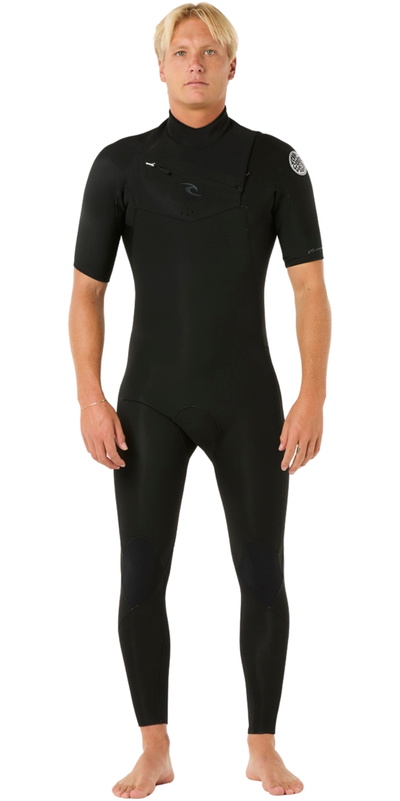 Rip Curl Heren Dawn Patrol 2/2mm Korte Mouwen Borst Ritssluiting Wetsuit