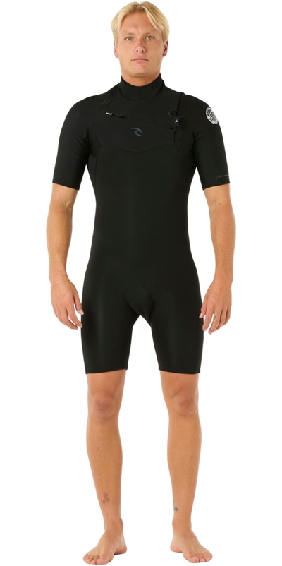 Rip Curl Mens Dawn Patrol 2mm Chest Zip Shorty Wetsuit