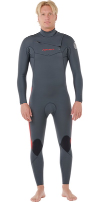 2026 Rip Curl Mens Dawn Patrol Pro 3/2mm Chest Zip Wetsuit 16XMFS - Red