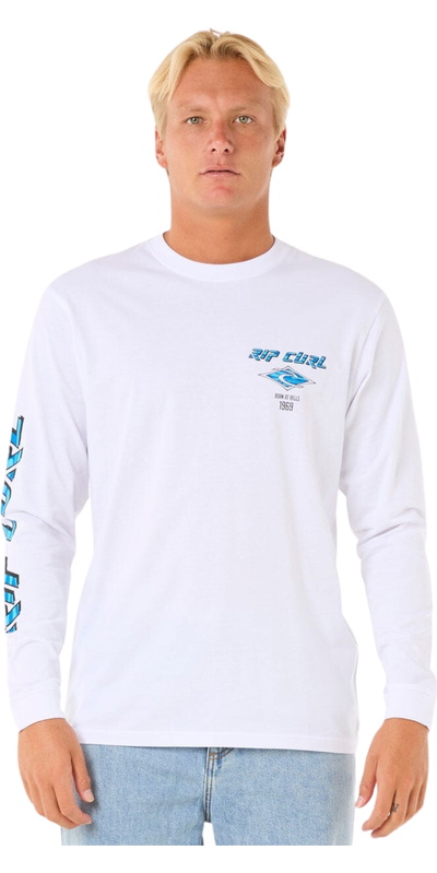 Rip Curl Mens Fade Out Icon Long Sleeve Tee