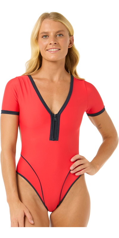 Rip Curl Womens Bomba Short Sleeve Cheeky Surf Suit