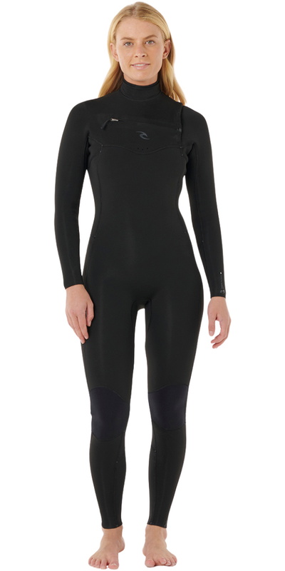 Rip Curl Womens Dawn Patrol Pro 4/3mm Chest Zip Wetsuit -.. Black