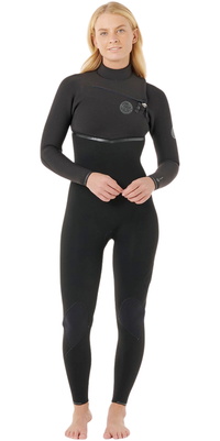 2026 Rip Curl Womens E-Bomb 4/3mm Chest Zip Wetsuit 16NWFS - Black