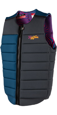 2026 Ronix Mens Purple Haze Impact Vest R25V-IMP-PUR - Psychedelic Blue / Grey