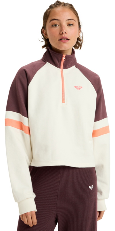 Roxy Womens Essential Energy Boxy Half Zip Sport Fleece