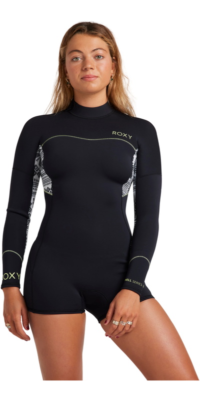 Roxy Dames Swell Series 2mm Lange Mouwen Rug Ritssluiting Lentepak Wetsuit