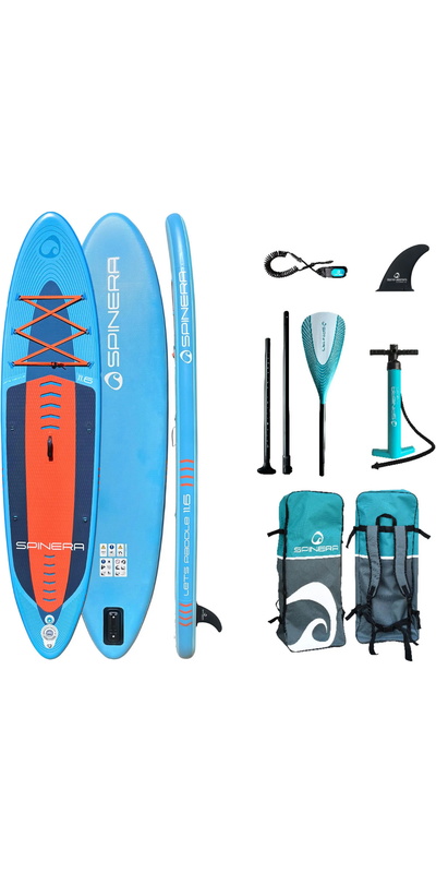 Spinera Let's Paddle 11'6 ISUP-pakket Met Peddel, Leash, Pomp En Tas