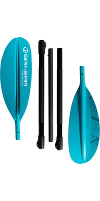 2026 Spinera Performace Fibreglass 5 piece 240cm Kayak Paddle SP-K-PAD-FIB-TE - Teal