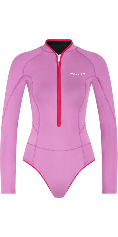 Wallien Womens Horizonia Yulex 1.5mm Front Zip Springsuit Wetsuit -.. Lilac