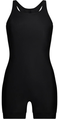 2026 Wallien Womens One Piece Swimsuit Boyleg Cut 102038001 - Black