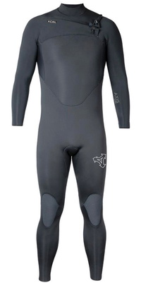 2026 Xcel Mens Axis 5/4mm Chest Zip Wetsuit ME54ZAX5 - Black