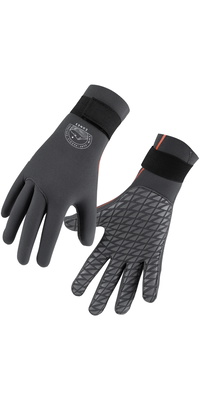 2026 ZONE3 Active-Flex 3mm Swim Gloves NA25UAFSG104 - Grey / Orange
