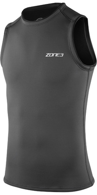 2026 ZONE3 Mens Yulex Vest NA25MYV104 - Black / Grey
