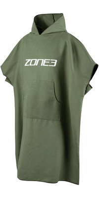 2026 ZONE3 Microfibre Changing Robe OW25UMFP123 - Khaki / White