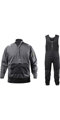 2026 Zhik CST500 Coastal Smock & Salopette Sailing Suit ZCST500SASCS - Black