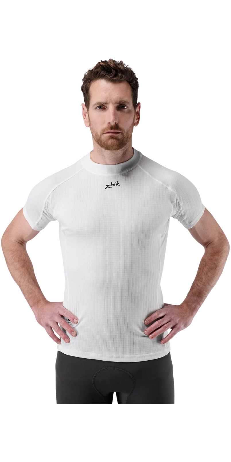 2026 Zhik Mens Active Base Layer Top DTP-0190-M-WHT - White - Sailing ...