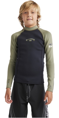 2026 Billabong Junior 1/1mm Absolute Natural Jacket 24CW191508 - Military