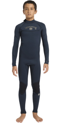 2026 Billabong Junior Absolute 3/2mm Back Zip Wetsuit 24CW211601 - Navy