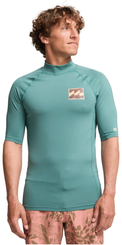 Billabong Mens Re Issue Short Sleeve Rash Vest