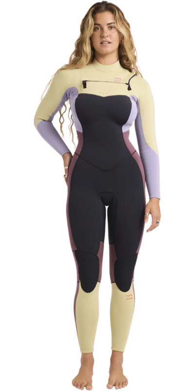 Billabong Womens Synergy Natural 3/2mm Chest Zip Wetsuit