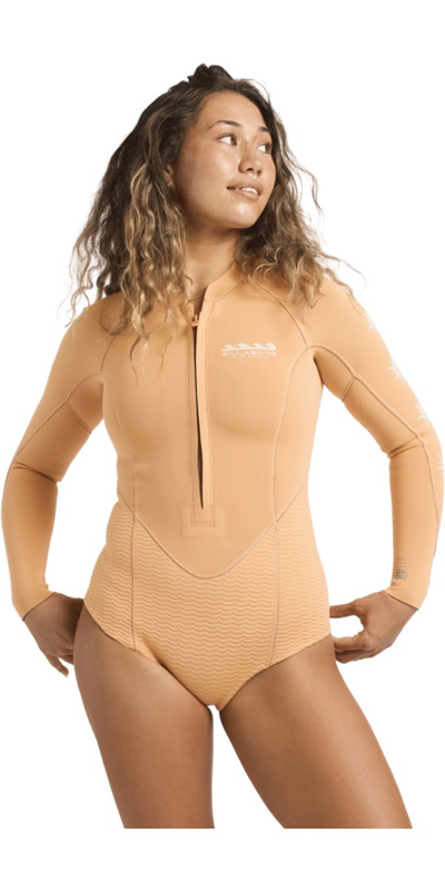 Billabong Da Donna Salty Dayz Natural 2mm Manica Lunga Muta Primaverile Muta