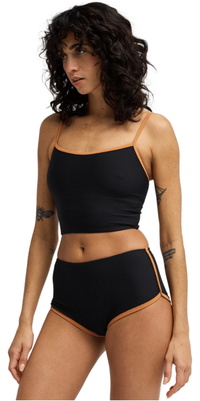 2026 Billabong Womens Tanlines Surf Short Bikini Bottoms 24O271600 - Black