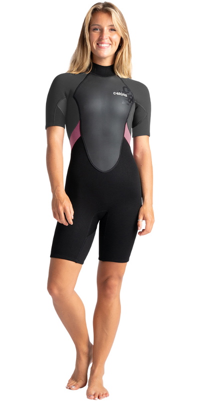 C-Skins Womens Element 3/2mm Back Zip Shorty Kombinezon