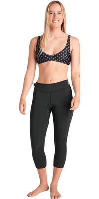 2026 C-Skins Womens Nuwave Solace Lite 1.5mm 3/4 Leggings C-NSOL15LE34 - Black / Black / White