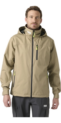 2026 Helly Hansen Mens Crew Hooded Sailing Jacket 2.0 34443 - Pebble