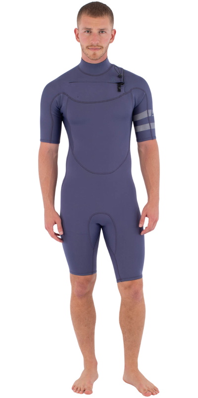 Hurley Mens Air 2/2mm Chest Zip Shorty Wetsuit