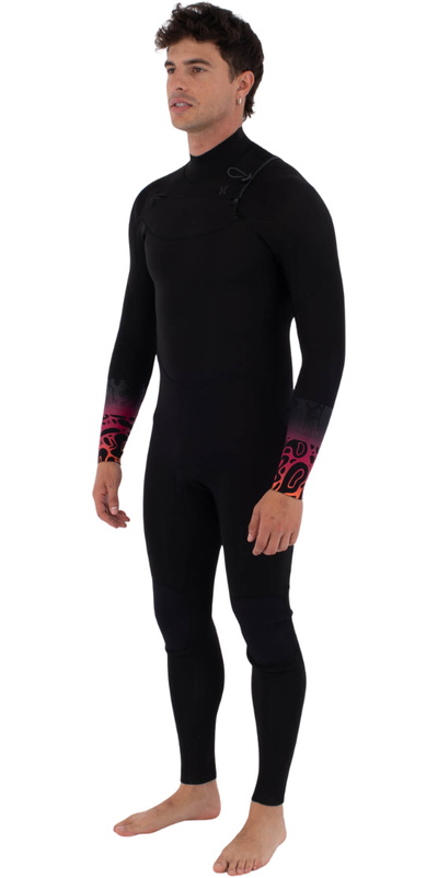 Hurley Mens Air Bubblee Degrade 3/2mm Chest Zip Wetsuit