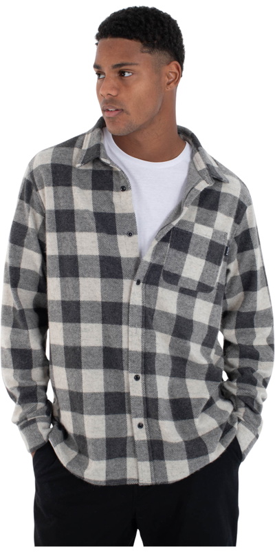 Hurley Mens Axe Knit Flannel Shirt