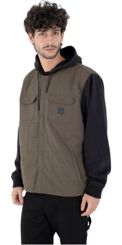 Hurley Mens Santa Cruz Quilted Hooded Jacket