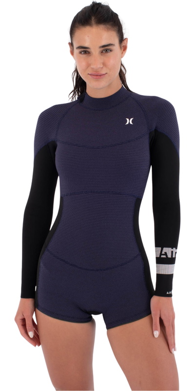 Hurley Womens Air 2mm Back Zip Mid Shorty Springsuit