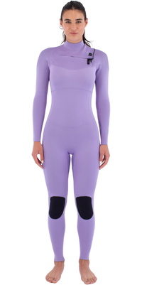 2026 Hurley Womens Air 3/2mm Chest Zip Wetsuit WFS0013312 - Lavander