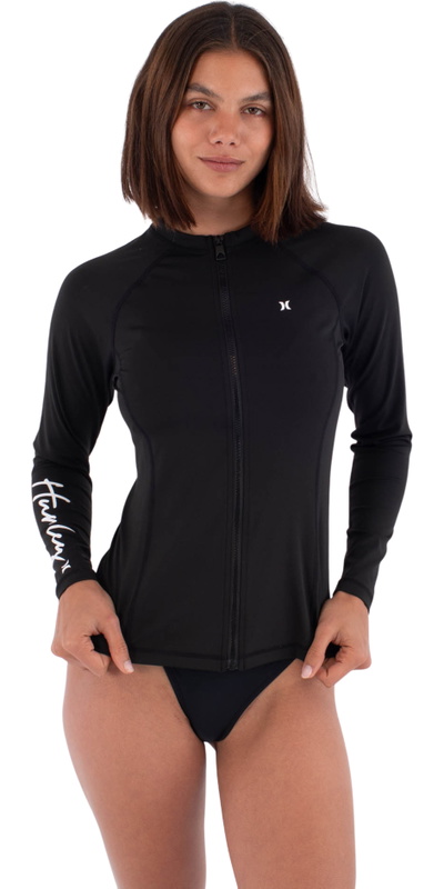 Hurley Womens Long Sleeve Zip Rash Vest