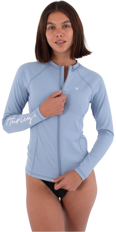 Hurley Womens Long Sleeve Zip Rash Vest