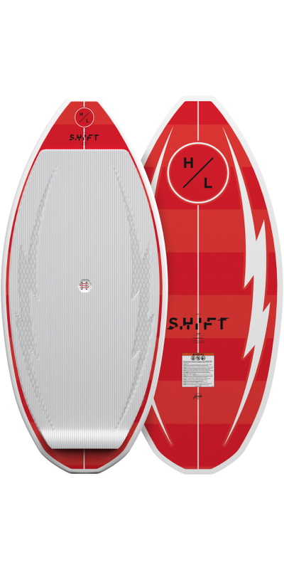 Hyperlite -Shift Wakesurfer-Board Weiß / Red