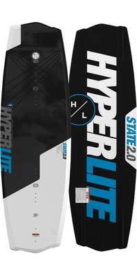 2026 Hyperlite State Wakesurfer Board H26ST.1 - Black / White