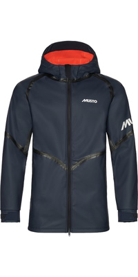 2026 Musto Mens Champ Aqua Hoodie Jacket 82088 - Navy / Cherry Tomato