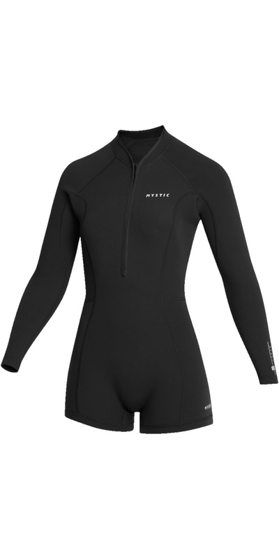 Mystic Womens Lunar 2/ 2mm Front Zip Long Sleeve Shorty Wetsuit