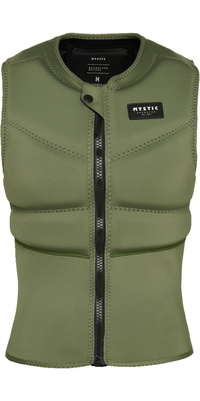 2026 Mystic Womens Star Front Zip Impact Vest 35005.230232 - Olive Green
