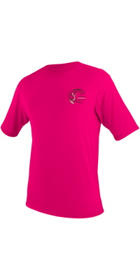 2026 ONeill Child Basic Skins Short Sleeve Sun Shirt 5710G - Watermelon