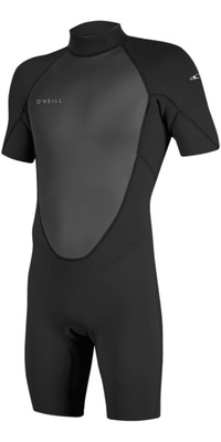 2026 ONeill Mens Reactor-2 2mm Back Zip Shorty Wetsuit 5041B - Black / Black
