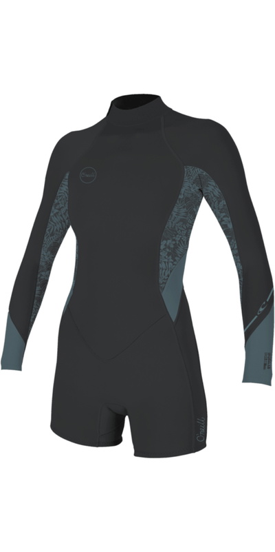 O'Neill Da Donna Bahia 2/1mm Back Zip Manica Lunga Muta Primaverile Muta