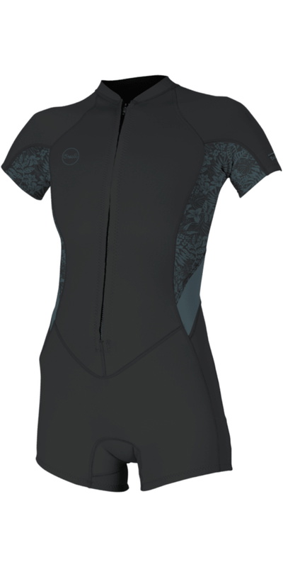 O'Neill Womens Bahia 2/1mm Front Zip Fato De Mergulho Springsuit