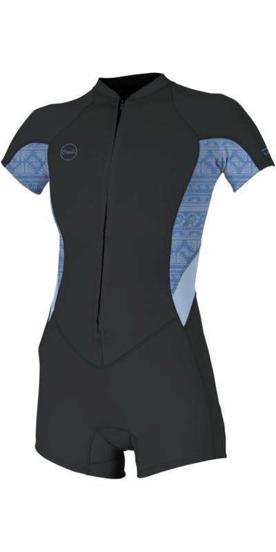 O'Neill Womens Bahia 2mm Front Zip Springsuit Wetsuit