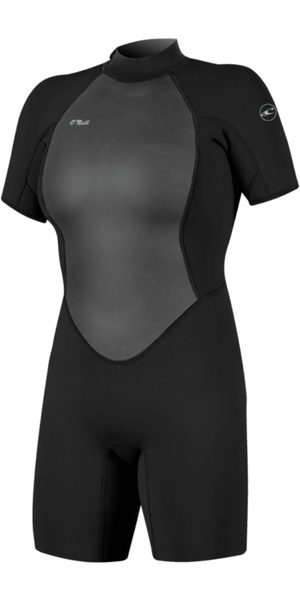 O'Neill Reactor-2 Combinaison intégrale en néoprène avec fermeture éclair arrière 3/2 mm pour homme (Black/Tide Pool, M