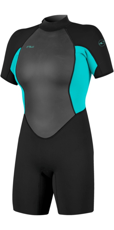 O'Neill Womens Reactor -2 2mm Back Zip Shorty Wetsuit