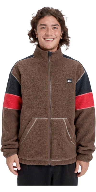 Quiksilver Mens Clean Coast Block Full Zip Fleece